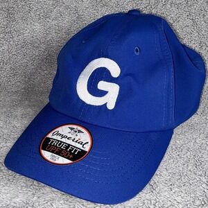 Imperial True Fit UPF 50+ Blue Hat White Embroidered G Gubagoo Stitched Cap